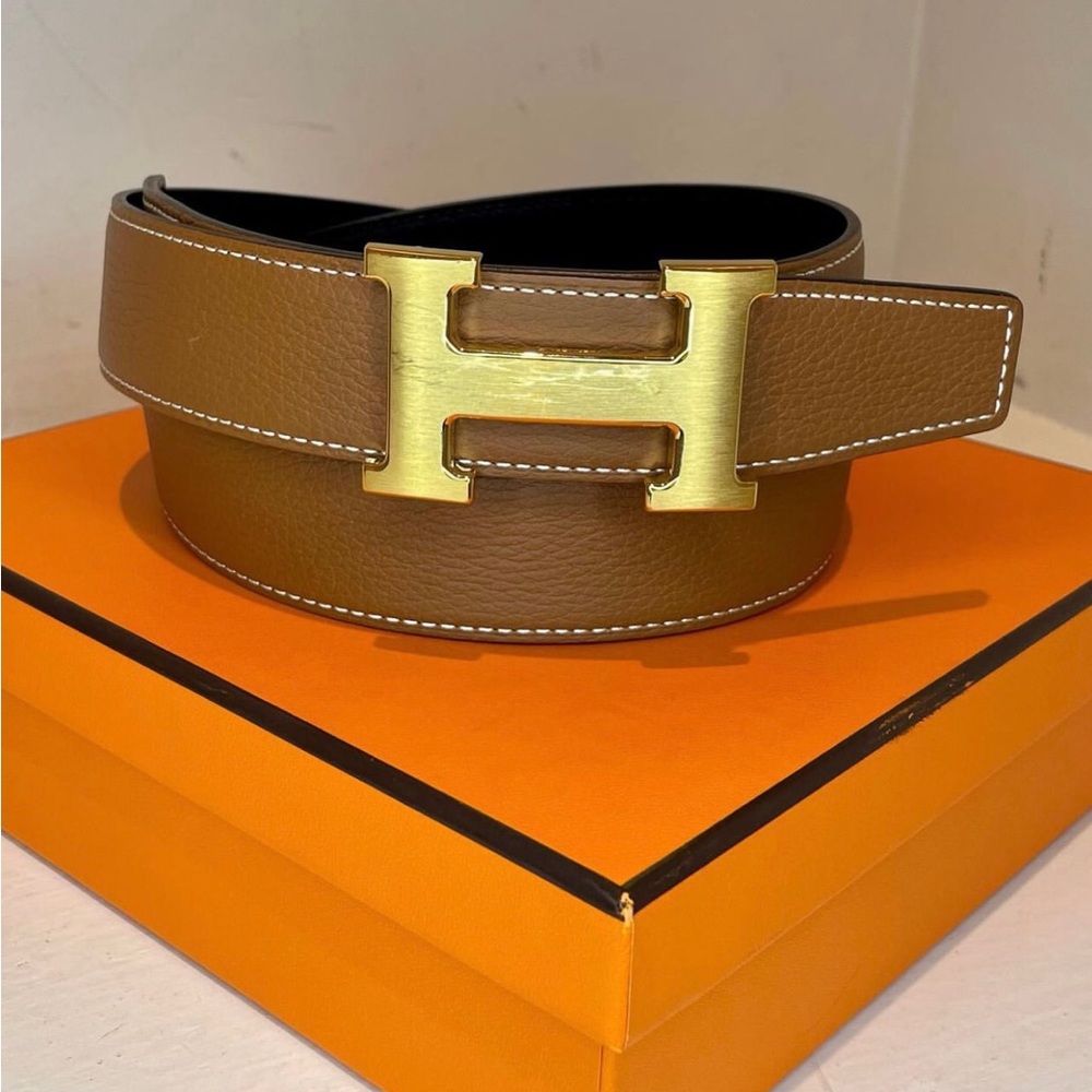 Hermès H buckle belt size 85